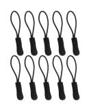 YZSFIRM 10Pcs Black Zipper Pull Cord Extender for Backpacks, Jackets, Luggage, Purses - Replacement Zipper Pulls for Handbags - Buy Online on SooperMarket.com