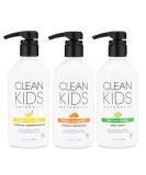 Clean Kids Naturally Bath Sets Gentle Shampoo Conditioner & Hand Soap for Kids | Eco-Friendly & International Shipping - Buy Online on SooperMarket.com