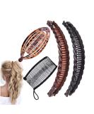 Vintage Fish-Shaped Banana Hair Clips Set for Women, 4Pcs - Curly Thick Hair Accessories - Buy Online on SooperMarket.com