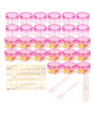 27 Pink 5ml Jars with Lids - Perfect for Lip Balm & Cream Storage | International Shipping Available - Buy Online on SooperMarket.com