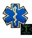 Glow-in-the-Dark EMS EMT Medic Paramedic Morale Patch | Tactical PVC 3D Fastener - Buy Online on SooperMarket.com