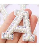 26 Piece Rhinestone Iron On Patch A-Z Alphabet Applique in Colorful White - DIY Craft Supplies - Buy Online on SooperMarket.com