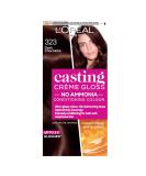 L'Oreal Paris Ammonia-Free Semi-Permanent Hair Dye - Dark Chocolate Brown Glossy Colour | Natural Finish, Up to 28 Shampoos | Casting Cr me Gloss 323 - 1 Application - Buy Online on SooperMarket.com