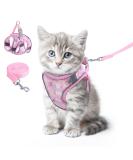Buy BriFit Cat Dishes & Adjustable Harness - Reflective Stripes Pink XXS for Kittens & Small Dogs (4.41-61 lbs) - International Shipping Available - Buy Online on SooperMarket.com