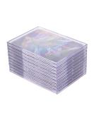 Qesonoo Top Loader Card Sleeves 10 Pack - Clear Acrylic Protectors for Trading Cards with 2 Display Stands - Baseball Sports Card Holder Case - White - Buy Online on SooperMarket.com