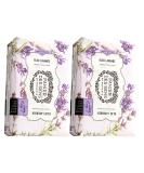 Panier des Sens Lavender Shea Butter Natural Bar Soap - Made in France - 95% Natural - 2 Bars x 7oz/200g - Blue Lavender Scent - Buy Online on SooperMarket.com
