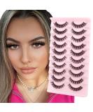 Parriparri Russian Strip Lashes - 10 Pairs Curly False D Curl Volume Lashes - Buy Online on SooperMarket.com
