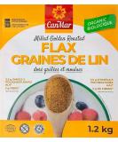 CanMar Organic Milled Golden Roasted Flaxseed (42 oz/1.2 kg) | Great Toasted Taste & Aroma | Gluten-Free  Nut-Free/Omega-3 ALA/Fibre/Plant-Based Protein - Buy Online on SooperMarket.com