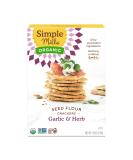 Simple Mills Organic Seed Flour Crackers - Garlic & Herb, 4.25 oz | Healthy Snack - Buy Online on SooperMarket.com