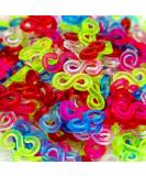Creammuffin S Clips Connectors Rubber Refills for DIY Bracelet Making - 100 pcs Colorful - Buy Online on SooperMarket.com