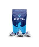 Zest 150mg High Caffeine Energy Leaf Blend - Blue Lady Black Tea - 20 Pack Bag - Hot or Iced - All Natural Strong Flavored Healthy Coffee Alternative Highly Caffeinated Substitute - Perfect for Keto - Buy Online on SooperMarket.com