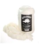 Woolbuddy Needle Felting Wool  Handmade Carded Core Wool for Wool Felting  White Wool Roving for Wet Painting  DIY Drier Balls and Felting Pad  Felting Supply and Bulk Chunky Yarn (8oz) - Buy Online on SooperMarket.com