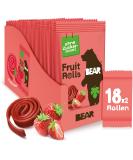 Bear Fruit Roller Strawberry |100% natural ingredientsWithout the addition of sugar |Healthy snack for children & adults |18 bags x 20g |360g - Buy Online on SooperMarket.com
