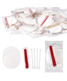 HQLSund 100 pieces of hotel cosmetics set individually packed Bulk Hotel Amenities Kit Hotel Hospital Set Hygiene products contain cosmetic cotton pads cotton swabs nail files (paper sticks) - Buy Online on SooperMarket.com