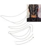 5PCS Hip Hop Punk Style Hair Braid Chain Rings | Hair Accessories for Women - Buy Online on SooperMarket.com