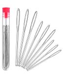 Large-Eye Blunt Needles - Stainless Steel Yarn Knitting Sewing Crafting Weaving Needles (9 Pieces) - Buy Online on SooperMarket.com
