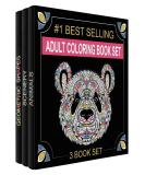 Adult Coloring Books Set - 120 Unique Designs for Grownups - Animals, Scenery, Mandalas. Perfect for Adults Relaxation - Buy Online on SooperMarket.com