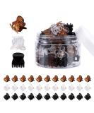 YOHAMA 36 Pcs Durable Mini Hair Claw Clips Great for Design Kids and Adult Hairstyles Decroation Buns Pining Bangs Strong Grip Multifunction Clamp Clips.(3 Colors) BlackClearBrown - Buy Online on SooperMarket.com