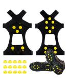 Anti-Slip Shoe Spikes - Crampons for Winter Sports & Outdoor Adventures | 15 Substitute Snow Spikes - Buy Online on SooperMarket.com