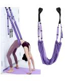 Yogagurt leg streak stretching band Stretchband - yoga belts made of polyester cotton inversion stretch exercise band for yoga ballet pilates gymnastics flexibility training purple 1 piece - Buy Online on SooperMarket.com