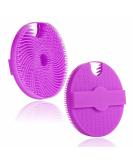 HIEERBUS Silicone Body Scrubber Gentle Exfoliating Body Scrubber in Shower Silicone Loofah with Easily Lather Bristles Long Lasting and More Hygienic Than Traditional Shower Loofah 1 Pack Purple - Buy Online on SooperMarket.com
