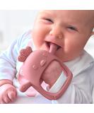 Infatot Teething Toys for Baby - Baby Teether New Infant Silicone Chicken Teether Mitten Baby Teething Glove Prevents Finger Sucking Teethers for Babies Teething Mitten for Babies - Plum - Buy Online on SooperMarket.com