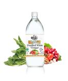 De La Rosa Organic Distilled White Vinegar 32oz - Raw & Unfiltered | Vegan, Gluten-Free, Kosher | Perfect for Salads, Dressings, Marinades | 32 Fl Oz - Buy Online on SooperMarket.com