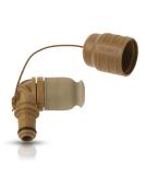 SOURCE Outdoor Helix Valve Kit - High-Flow Helix Bite Valve For Full Flow with Just a Soft Bite - Easy connection via QMT Quick Connect Mechanism - Dirt Shield Protects from Dust and Pollution, Coyote - Buy Online on SooperMarket.com