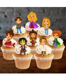 Hocus Pocus Edible Cupcake Toppers (PRECUT Optional) Sanderson Sisters Theme - Halloween Witches Edible Cupcake Toppers - Wafer Cake Decorations (PRECUT Pack of 12) - Buy Online on SooperMarket.com