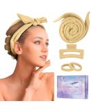 Upgrade Your Hair Game with CORATED 60 Extra Long Heatless Curling Rod Headband in Khaki - No Heat Hair Curler Kit for Short & Long Hair - Buy Online on SooperMarket.com