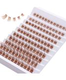 Buy Outopen Brown Lash Clusters 140Pcs - Natural D Curl Wispy Cat Eye Extensions for DIY Home Use - Buy Online on SooperMarket.com