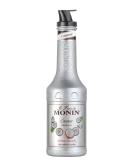 MONIN Coconut Fruit Mix Puree 1L for Cocktails and Frappes - Vegetarian, Allergen-Free, 100% Natural Flavours. 2-in-1 Coconut Puree & Sugar Syrup Hybrid - Buy Online on SooperMarket.com