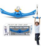 YAMIPROBI Ninja-Twister Swing Spins Set: Slackline Attachments - 360 Handle Twist-Spin Flips Toy Activate Ninja Powers - Ninja Warrior Accessories - Kids Ninja Hang Toys for Playground Backyard Blue - Buy Online on SooperMarket.com