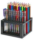 96 Hole Pencil & Brush Holders 2 Pack Multi Bin Plastic Desk Stand Organizer Holding Rack for Pens Paint Brushes Colored Pencils Gel Pens Markers and Modeling Tools Storage & Organizing Crate - Buy Online on SooperMarket.com