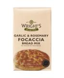 Wright's | Garlic & Rosemary Focaccia Bread Mix 10X500g | Baking Success Guaranteed | Suitable for Vegetarians - Buy Online on SooperMarket.com