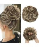 Hair knot hair parts for women girls updo corrugated curly ponytail hair extension hair part donut chignons hairscheate brown / ashblond - Buy Online on SooperMarket.com