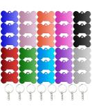 Dog brand bone Dog brands made of aluminum 30stk Designage brand 2.5 x 3.8cm address trailer dog waterproof with dog brand chain for DIY dogs and cats pet detection brand 30 dog brand + 10 trailer chains - Buy Online on SooperMarket.com