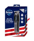 Shop Barbasol T-Blade Trimmer - Rechargeable Hair & Beard Trimmer for Men with Dual Speed 6 Guide Combs LED Display and Travel Accessories | International Shipping Available - Buy Online on SooperMarket.com