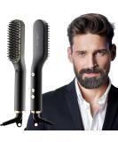 Interchanged 2 in 1 beard gladed for men and mini hair smoothers 5-step temperature (120-200 ) 30 quickly heated ionic Hair Beard Straightener Brush for the styling of beard and hair black - Buy Online on SooperMarket.com