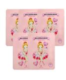 [ peach and ] Ballerina Face Mask Sheet for Kids, Children | Facial Mask made with 100% Cotton (5pcs) 5 Count (Pack of 1) - Buy Online on SooperMarket.com
