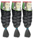 X-pression Ultra Braid Artificial Hair Extension #2 Dark Brown 210cm (3 PCS Offer) - 3 Count - Buy Online on SooperMarket.com