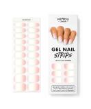 MOYOU LONDON Semi Cured Gel Nail Wraps 20 Pcs Gel Nail Polish Strips for Salon-Quality Manicure Set with Nail File & Wooden Cuticle Stick (UV/LED Lamp Required) - Pink Sunset - Buy Online on SooperMarket.com