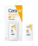 CeraVe Mineral Sunscreen Stick for Kids & Adults | 100% Mineral Sunscreen, Zinc Oxide & Titanium Dioxide with Hyaluronic Acid and Ceramides | Broad Spectrum SPF 50 | Fragrance Free | 0.47 Ounce - Buy Online on SooperMarket.com