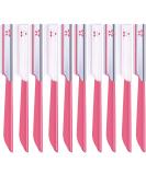 10 Pieces Eyebrow Razor for Women - Facial Shaver & Brow Shaper Trimmer Tool (Pink) - Buy Online on SooperMarket.com