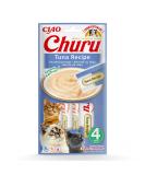 Inaba Churu Puree - Cat delicacies to feed from the hand - Delicious cat snacks for licking - treats in handy portions with tuna - 1 pack 4x14g cat food tuna 56 g (1 Pack) - Buy Online on SooperMarket.com