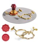 Yelsky Wax Seal Kit for 1 Inch Wax Seal Stamp 2 Metal Wax Seal Molds with Round Flower Shape Silicone Waxing Mat Sealing Wax Kit for Gift Wrapping Wedding Invitations Envelopes Cards Wine Packaging 2PC Metal Wax Seal ... - Buy Online on SooperMarket.com