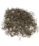 IdealSV 1000 Pcs Small Bronze Eye Screws for Jewelry Making - 10x5mm Craft Eyelets Pins - Buy Online on SooperMarket.com