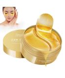 Eyes pads eye pads against dark circles remove eye mask eye patches men hyaluron collagen moisture donation for puffiness fine lines tear bags gold mask eye treatment mask 60pcs - Buy Online on SooperMarket.com