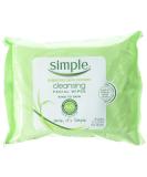 Simple Cleansing Facial Wipes - 25 Pack | Gentle Makeup Remover | Ideal for All Skin Types | International Shipping Available - Buy Online on SooperMarket.com