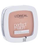 L'Or al Paris Powder Make Up Matting Compact Powder with SPF 8 including mirror and sponge Perfect Match Powder No. 7.d/7.W Golden Amber 9 g 7.d/7.W Golden Amber 9 g (1 pack) - Buy Online on SooperMarket.com